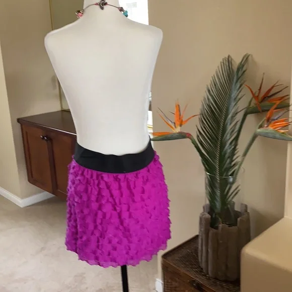 Free People Magenta Ruffle Mini - Picture 3 of 8